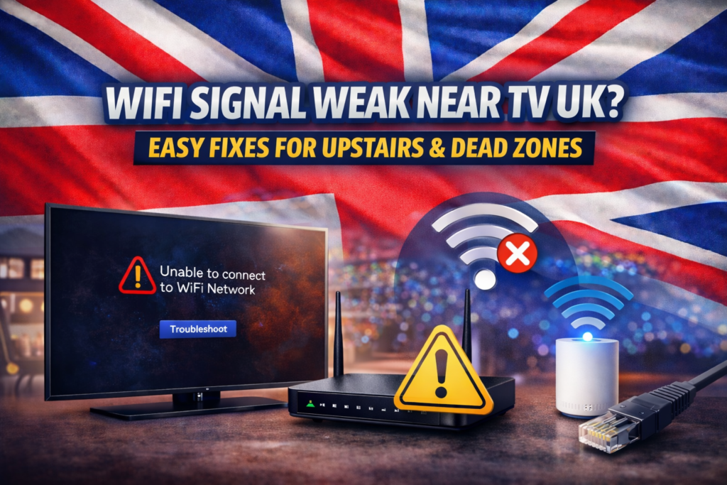 WiFi signal weak near TV UK