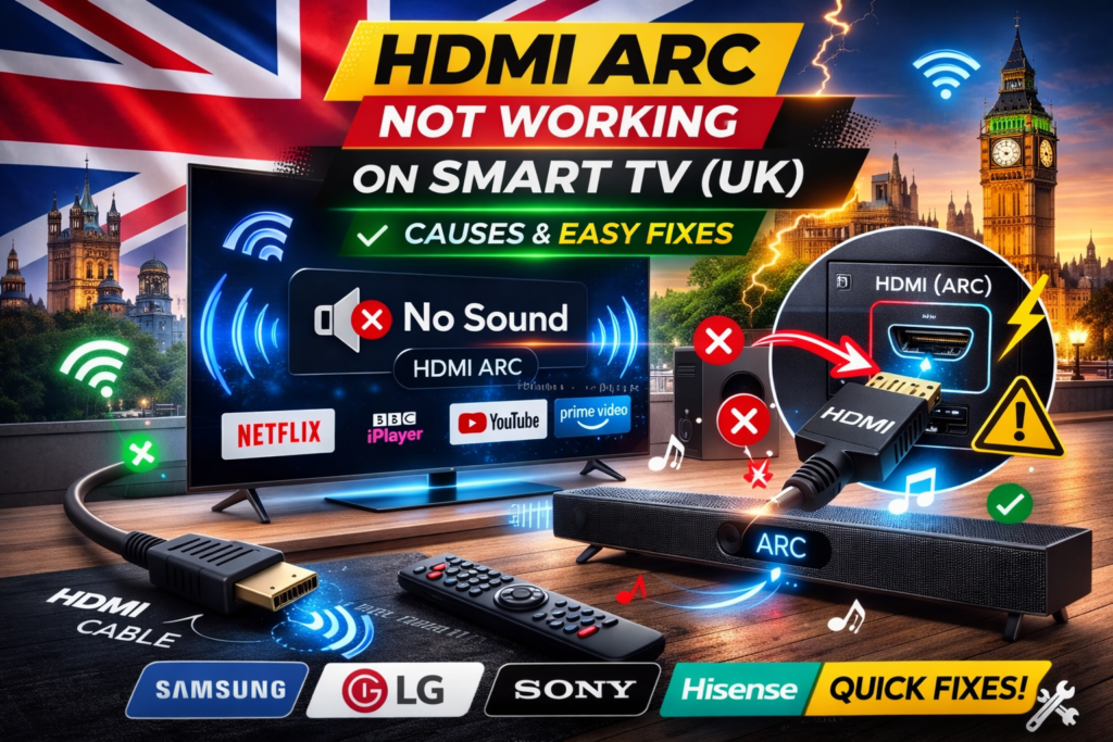 HDMI ARC not working on Smart TV UK