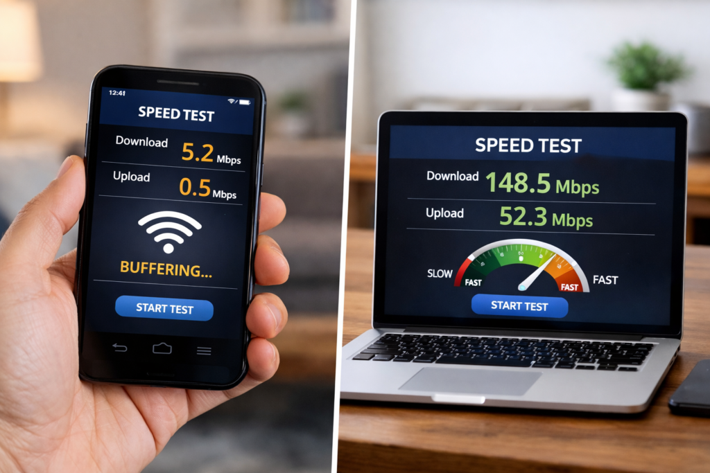 Wi-Fi Is Slow on Phone but Fast on Laptop